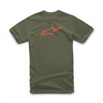 Tricou Alpinestars Ageless Classic Tee Verde/Portocaliu M Tricou Alpinestars Ageless Classic Tee Verde/Portocaliu M