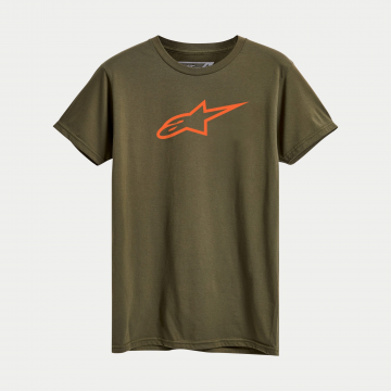 Tricou Alpinestars Ageless Classic Tee Verde/Portocaliu XL