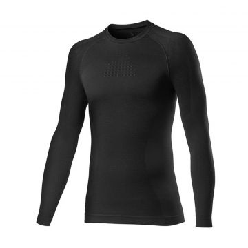 Bluza de corp cu maneca lunga Castelli Seamless Base Layer LS, Negru, L/XL