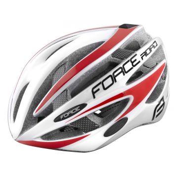 Casca Force Road, alb/rosu L-XL (58-63 cm)