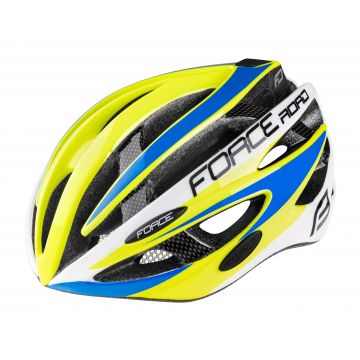 Casca Force Road, fluo/alb/albastru L-XL (58-63 cm)