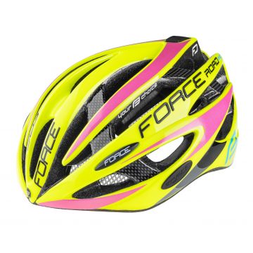 Casca Force Road Pro, fluo/roz S-M (54-58 cm)