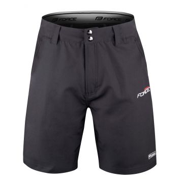 Pantaloni Force Blade MTB cu sub-pantaloni cu bazon Negru L