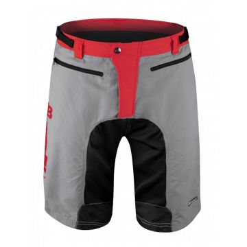 Pantaloni Force MTB-11 cu sub-pantaloni cu bazon Gri L