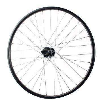 Roata spate 27.5 Fivestars disc, negru, butuc negru cu rulment si QR