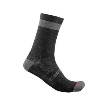 Sosete Castelli Alpha 18, Negru/Antracit, L/XL, 40-43