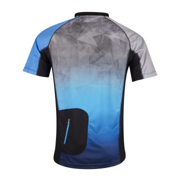 Tricou ciclism Force MTB Core, gri/albastru, 3XL