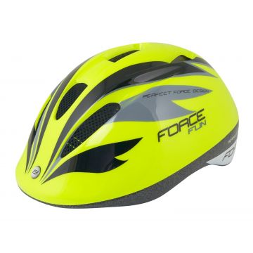 Casca Force Fun Stripes Fluo/Negru/Gri M (52-56 cm)