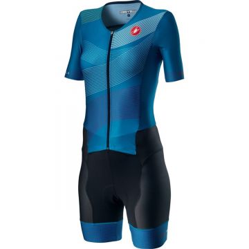 Costum Triatlon cu Maneca Scurta Castelli Free Sanremo 2 W Suit Multicolor Marine XS