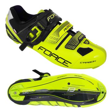 Pantofi Force Road Carbon verde fluo/negru 42