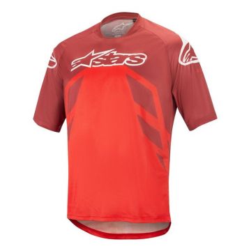 Tricou Alpinestars Racer V2 SS Burgundy/Red/White L