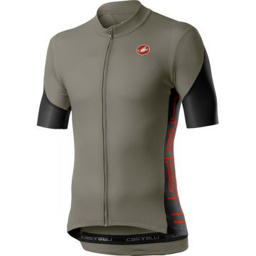Tricou cu maneca scurta Castelli Entrata V Bark Green/Black/Red M Tricou cu maneca scurta Castelli Entrata V Bark Green/Black/Red M