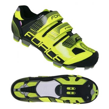 Pantofi Force Free MTB fluo/negru 36 Pantofi Force Free MTB fluo/negru 36