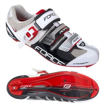 Pantofi Force Road Carbon negru/alb 40