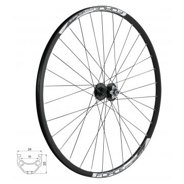 Roata fata 28/29 Force Basic Disc 622x19 6 suruburi