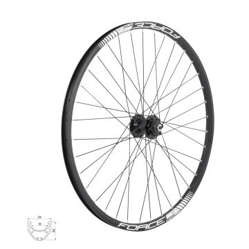 Roata fata 28 Force Basic Disc 622x19