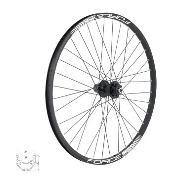 Roata spate 26 Force Basic Disc 559x19