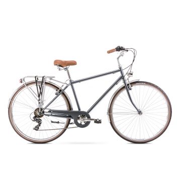 Bicicleta de Oras pentru barbati Romet Vintage Eco M Gri 2022