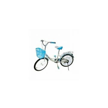 Bicicleta pentru copii, cu cosulet si portbagaj, cadru metalic, 20 , Albastru