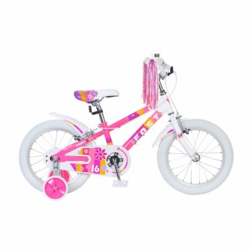 Bicicleta Copii Fast Junior - 14 inch, Roz-Alb