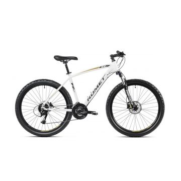 Bicicleta de munte pentru barbati Romet Rambler R6.4 Alb/Galben 2023