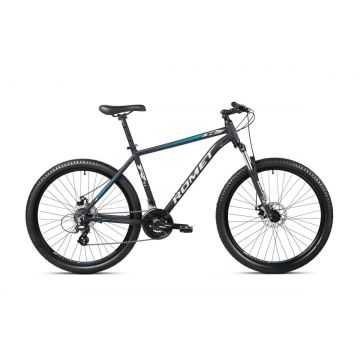 Bicicleta de munte pentru barbati Romet Rambler R7.1 Negru/Turcoaz/Argintiu 2023