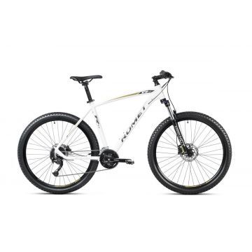 Bicicleta de munte pentru barbati Romet Rambler R7.4 Alb/Galben 2023