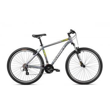 Bicicleta de munte pentru barbati Romet Rambler R9.0 Gri/Verde/Argintiu 2023