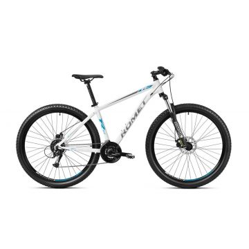 Bicicleta de munte pentru barbati Romet Rambler R9.2 Alb/Grafit/Turcoaz 2023