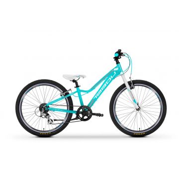 Bicicleta de munte pentru fete Tabou Topshe 24 LITE Turcoaz/Alb 2023