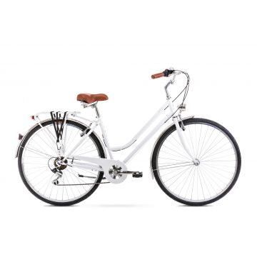 Bicicleta de oras pentru femei Romet Vintage Eco D Alb 2023