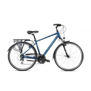 Bicicleta de trekking/oras pentru barbati Romet Wagant 3 Bleumarin/Gri 2023