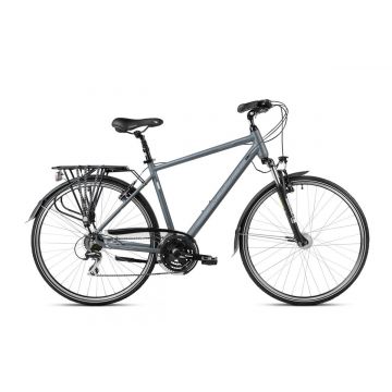 Bicicleta de trekking/oras pentru barbati Romet Wagant 3 Gri/Negru 2023