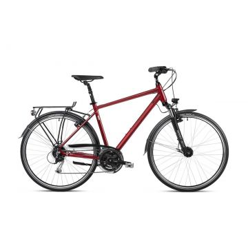 Bicicleta de trekking/oras pentru barbati Romet Wagant 7 Visiniu/Negru 2023