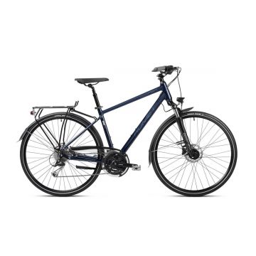 Bicicleta de trekking/oras pentru barbati Romet Wagant 8 Bleumarin/Albastru 2023