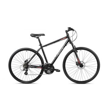 Bicicleta de trekking pentru barbati Romet Orkan 1 M Negru/Rosu 2023