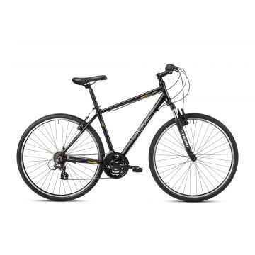 Bicicleta de trekking pentru barbati Romet Orkan M Lite Negru/Galben 2023