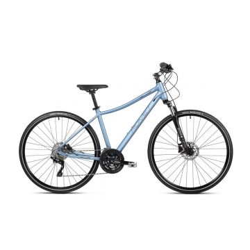 Bicicleta de trekking pentru femei Romet Orkan 7 D Albastru/Negru 2023