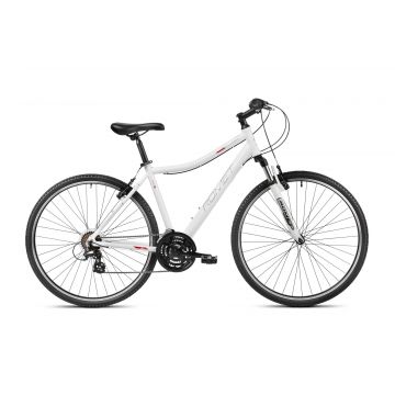 Bicicleta de trekking pentru femei Romet Orkan D Lite Bialo/Violet 2023