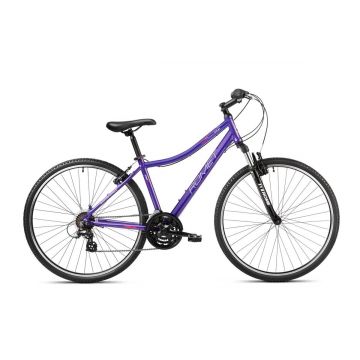 Bicicleta de trekking pentru femei Romet Orkan D Lite Violet/Roz 2023