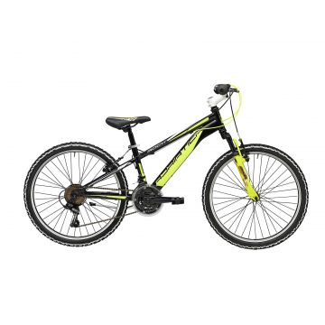 Bicicleta MTB Adriatica Rock 24 18V Negru/Galben