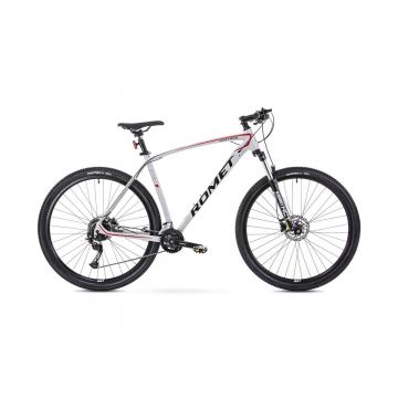 Bicicleta MTB - XC pentru barbati Romet Mustang M1 Lite Gri/Rosu 2023