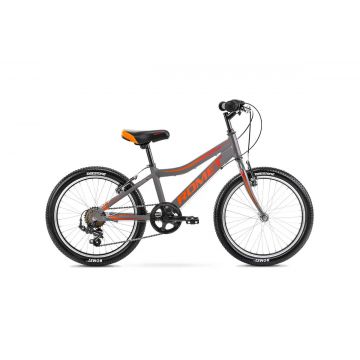 Bicicleta pentru copii Romet Rambler 20 Kid 1 S/10 Grafit/Rosu/Portocaliu 2023