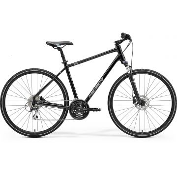 Bicicleta trekking pentru barbati Merida Crossway 20 Negru/Argintiu 2022