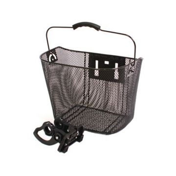 Cos pentru bicicleta Elfix, 35 x 25 x 26 cm, metal, detasabil, Negru Cos pentru bicicleta Elfix, 35 x 25 x 26 cm, metal, detasabil, Negru