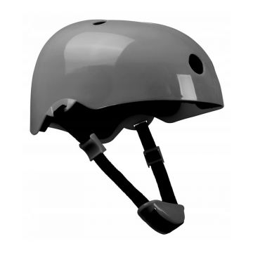 Lionelo - Casca pentru copii, Reglabila 50-56 cm, Din ABS si EPS, Conform cu standardul EN1078, Gri