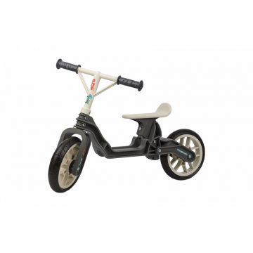 Bicicleta copii fara pedale ergonomica Polisport Bb gri crem 12 inch