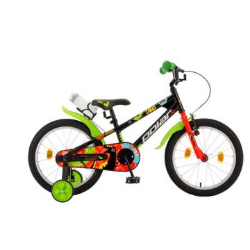 Bicicleta copii Polar Dino 18 inch negru