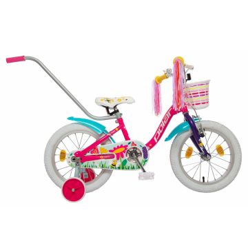 Bicicleta copii Polar Summer 14 inch roz albastru