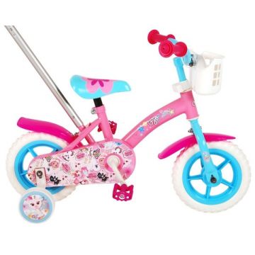 Bicicleta copii Volare Ojo cu roti ajutatoare si maner control 10 inch